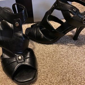 Black Strappy Heels